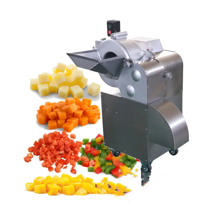 Máquina de processamento multifuncional, máquina industrial de processamento para cortar legumes, frutas, cenoura, batata, cortador