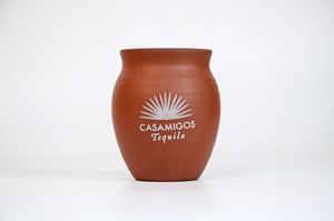 Taza <span class=keywords><strong>Artesanal</strong></span> de Cerámica para Tequila Cantaritos, Arcilla de Terracota Mexicana, Vasos para Beber de 10 Onzas - Product Image 5