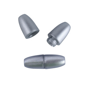 ตัวเชื่อมต่อเครื่องประดับ กระดุมพลาสติกแบบกด สำหรับทำสร้อยคอ DIY สไตล์เรียบง่าย มีสีดำ ขาว เงินให้เลือก - Product Image 5