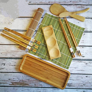 Juego de 11 piezas para hacer <span class=keywords><strong>sushi</strong></span> casero, alfombrilla rodante de bambú y palillos para servir para uso doméstico - Product Image 4
