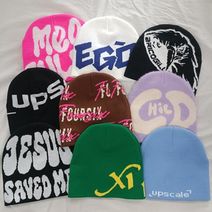 <span class=keywords><strong>Gorro</strong></span> de Invierno Personalizado con Logotipo para Hombres, Mujeres, Bebés, Niños, Niños Pequeños, Gorros de Punto Bordados - Product Image 5