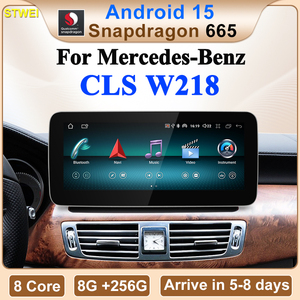 Reproductor multimedia para coche CNSTWE Qualcomm 665 de 12.3 pulgadas con Android 14, GPS, DSP, compatible con Mercedes Benz CLS W218, con CarPlay y Android. - Product Image 2