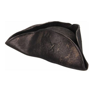 Sombrero Tricornio de <span class=keywords><strong>Piratas</strong></span> <span class=keywords><strong>del</strong></span> <span class=keywords><strong>Caribe</strong></span>, Color Marrón, en Oferta, para Decoración de Fiestas Temáticas de <span class=keywords><strong>Piratas</strong></span> - Product Image 3