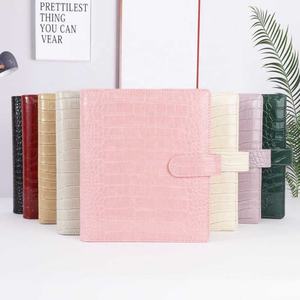 Hongbo, новинка, бестселлер, 6 золотых колец из крокодиловой кожи A5, с бумажными и пластиковыми вставками на заказ - Product Image 1