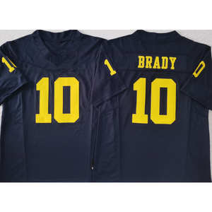Großhandel Michigan College American Football Trikot 10 Tom Brady 2 Johnson Jersey Limited Genähte American Football Uniform - Product Image 6