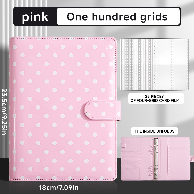 Coffret cadeau A5 tacheté-rose + 25 feuilles de film
