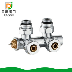Robinet de radiateur en laiton chromé de type H Jiaodu pour le réglage de l'eau, anti-corrosion - Product Image 1