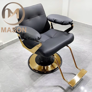 <span class=keywords><strong>Fauteuil</strong></span> de Barbier Moderne et Simple en Métal <span class=keywords><strong>avec</strong></span> Accoudoir Rotatif, Personnalisable, Idéal pour Salons de <span class=keywords><strong>Coiffure</strong></span> et Usage Commercial – Très Populaire sur Internet - Product Image 1