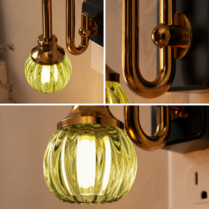 Luz Nocturna LED LOHAS con Enchufe de Pared, 0-100LM, Regulable, Diseño de Tulipán <span class=keywords><strong>Verde</strong></span>, Sensor de Anochecer al Amanecer, 1W, Lámparas Vintage para Dormitorio, Baño, Pasillo - Product Image 5