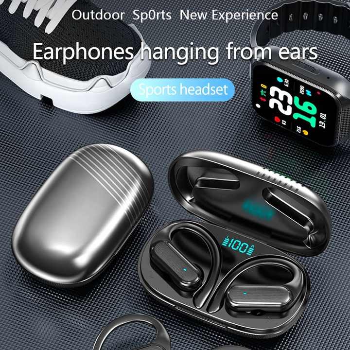 2024 Ear Hook Tws A520 Bt 5.3 Headphone Voice Control Noise Canceling Wireless Earbuds Waterproof Sports Fitness Earphones