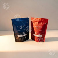 Pochette Ziplock Personnalisée Mate Brillante Imprimée UV, Résistante à l'Humidité, pour Emballage Alimentaire, Formats 125G, 250G, 500G, 1000G