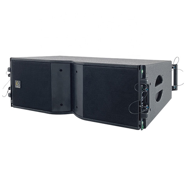 L-SOLUTION Professional Dual 8 Inch Neodymium Line Array Speakers K208 with 500W/2000W Output Power for Stage Systems