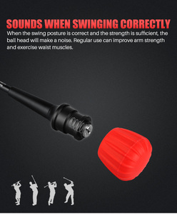 <span class=keywords><strong>Golf</strong></span> <span class=keywords><strong>Swing</strong></span> Stick Right Hand Grip Trainer con velocidad ajustable y modelo de sonido HGB009 - Product Image 6