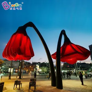 Custom Advertising Trade Show Inflatable Artificial Flower Led Lighting Stage Decoration Giant Inflatable Flower