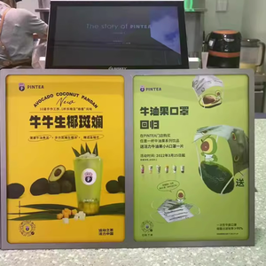 Customized Fast <strong>Food</strong> Metal Menu Holder Wholesale Desktop Advertising Stainless Steel Display <strong>Stand</strong> - Product Image 5