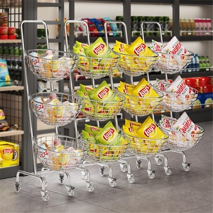 Moderno Exhibidor de Hierro de un Solo Nivel para Supermercados, Estante de Almacenamiento Portátil para Snacks, Juguetes y Alimentos, Uso en Tiendas de Conveniencia y Cajas Registradoras - Product Image 4