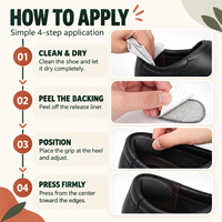 Coussinets adhésifs pour talons, pour hommes et femmes, résolvent le problème des chaussures trop grandes, évitent les ampoules et les inconforts du talon.