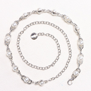 โซ่คาดเอวมุกเทียม ชั้นเดียว สำหรับผู้หญิง สวมใส่ได้ทุกวัน เครื่องประดับแฟชั่น - Product Image 2