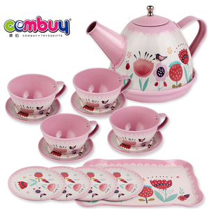 <strong>Tin</strong> Tinplate Pretend Play Classics Boutique Kids Girl Toys <strong>Tea</strong> <strong>Set</strong> - Product Image 6