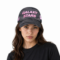 Gorra Trucker Galaxy Stars con Bordado 3D, Malla Trasera Ajustable, Logotipo Personalizado, Ropa Urbana