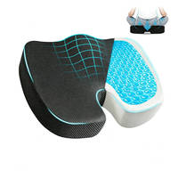 Coussin de siège recommandé par les médecins - Coussin de siège en gel et mousse à mémoire de forme de qualité supérieure pour chaise de bureau, siège de voiture, coussin de siège releveur pour le bureau