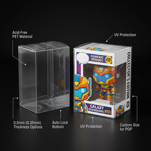 Boîte en plastique PET transparente pliable pour figurines miniatures, boîte de présentation personnalisée, emballage de protection rigide - Product Image 2
