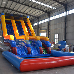 Toboggan aquatique double piste en PVC pour <span class=keywords><strong>vacances</strong></span> à la plage à Hawaï avec piscine extérieure - Product Image 3