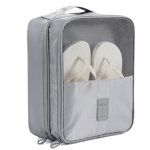 Bolsa de almacenamiento de zapatos, organizador de zapatos de viaje portátil de poliéster azul marino con ventana de malla para artículos esenciales de viaje - Product Image 5