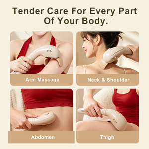 Masseur de cou professionnel Shiatsu à prise prolongée, pistolet de massage fascial portatif de qualité supérieure pour tissus profonds, double tête, pour le cou et les épaules - Product Image 3