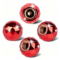 Bouchons de valve de pneu universels en forme de diamant, en alliage d'aluminium, anti-poussière, pour voiture et moto, accessoire de modification et de style