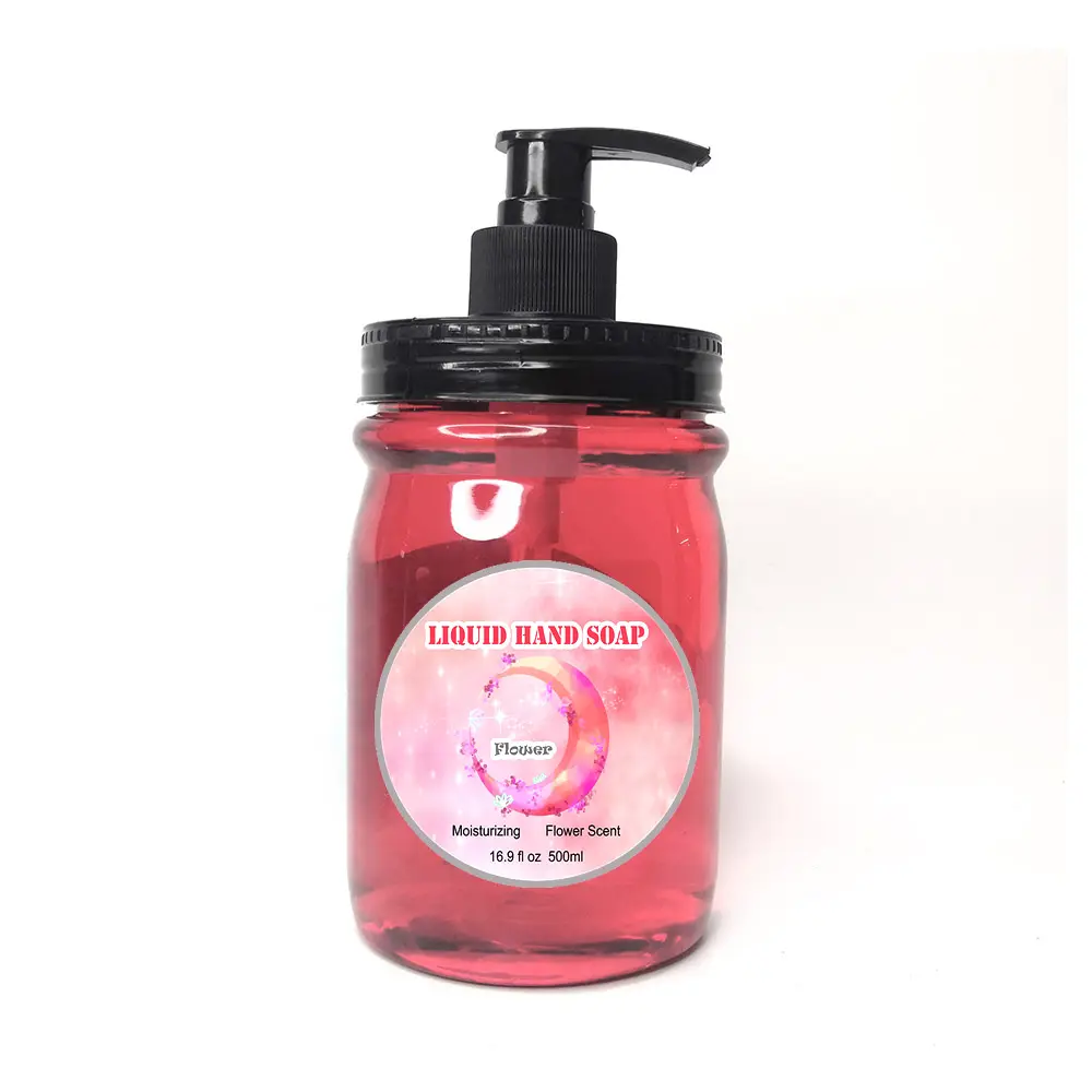 500ml Wholesale liquid hand soap Transparent liquid Basic clean