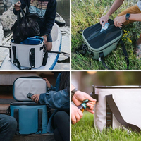 Sac isotherme moderne en TPU imperméable, isolation thermique, conservation de la glace pendant 48 heures pour pique-nique, camping, stockage alimentaire - Capacité de 20 canettes, souple