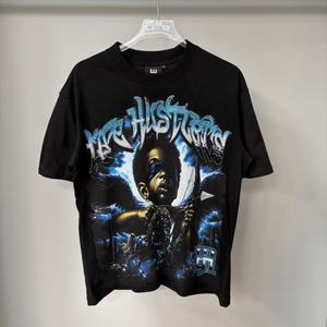 T-shirt pour homme Life Hustler, surdimensionné, en coton lourd, écologique, respirant, style streetwear - Product Image 1