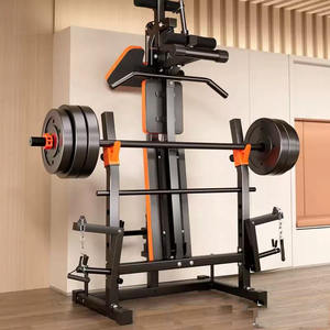 Smith complet intérieur multifonctionnel Durable ensemble d'haltères en métal pliable banc d'haltérophilie support de rangement en fer haute traction - Product Image 3