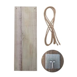 Modernes Wandmontiertes Rustikales Holzgeschnitztes Einlagiges Dekoratives Schwebendes Blumentopf-Regal Flexibles Aufbewahrungsregal für das Badezimmer - Product Image 5