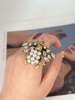 À la mode rétro insecte thème abeille anneau à la mode petit Animal série bijoux naturel Style pastoral fête quotidien accessoires cadeau