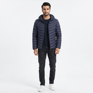 Fashion Stylish 2025 New Design Canvas Winter Puffer Jacket High Quality Custom Men's Low Cost - Product Image 1