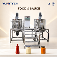 Homogénéisateur sous vide en acier inoxydable de 500 L pour le ketchup, la mayonnaise, les sauces, la crème et la transformation alimentaire