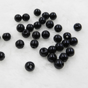Factory Wholesale 4/6/8/10mm <strong>Black</strong> Glass <strong>Beads</strong> Smooth Round Loose Spacer <strong>Beads</strong> for Jewelry Making DIY Bracelets - Product Image 3
