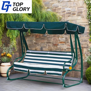 Tg Deluxe ngoài trời Patio Swing ghế hiện đại 3 hoặc 4 chỗ ngồi vườn đu băng ghế dự bị với tán cho công viên sử dụng - Product Image 5