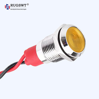 Lampe indicatrice LED 9V étanche à montage sur panneau pour dispositifs alimentés par batterie, instruments de test et boîtes de commande