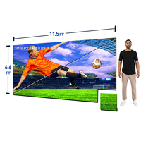 Kit Video Wall LED Indoor Outdoor untuk Booth Acara Panggung Lengkung, Panel Layar LED 500x500 1000x500, Layar LED Sewa
