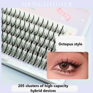 Poulpe Mascara épais bande dessiné<span class=keywords><strong>e</strong></span> cils fé<span class=keywords><strong>e</strong></span> queue de poisson segmenté<span class=keywords><strong>e</strong></span> cheveux à grappe unique - Product Image 2