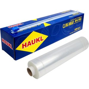 Film alimentaire Haukl 12 po x 1000 pi sans BPA, qualité alimentaire PE, compatible micro-ondes, pour cuisine et réfrigérateur - Product Image 1