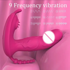 هزاز قابل للارتداء <span class=keywords><strong>3</strong></span> في 1 مع قابس شرجي هزاز، هزاز سيليكون على شكل عصا، لعبة جنسية للبالغين للنساء، محفز للبظر ونقطة جي - Product Image 5