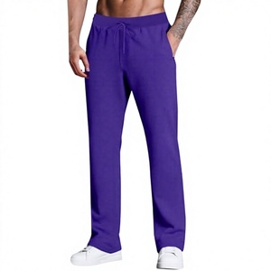 Pantalon cargo sportif respirant mi-saison pour hommes et garçons, taille élastique, poids moyen, teint uni, taille mi-haute - Product Image 3