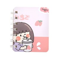 Cartoon A7 Spiral 80 Blatt Lernheft Niedliches Loseblatt-Notizbuch Tragbares Taschenheft für Schüler Geschenk Großhandel Bücher