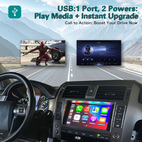 Interface sans fil portable MMI Apple Carplay pour Lexus GX460 2015-2021, Mirror Link, radio Android Auto, navigation automobile