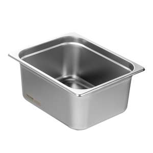 Paquete de 6 sartenes de mesa de vapor de acero inoxidable comercial de tamaño 1/2, 0,8mm de espesor, 6 pulgadas de profundidad, almacenamiento de catering, sartén de comida para hoteles - Product Image 1