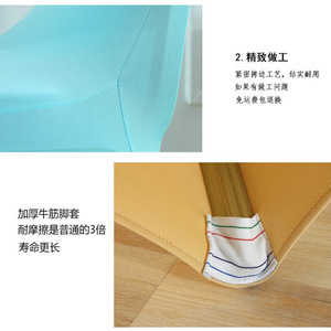 Premium Selection Oxford Chair Cover 56x43x82cm Solid Color Polyester Banquet Chair <b>Slipcover</b> Machine Washable - Product Image 4